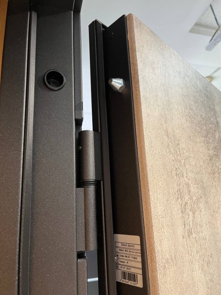 Дверь входная Tarimus Амарэ антрацит / бетон светлый 2050х860 мм левая