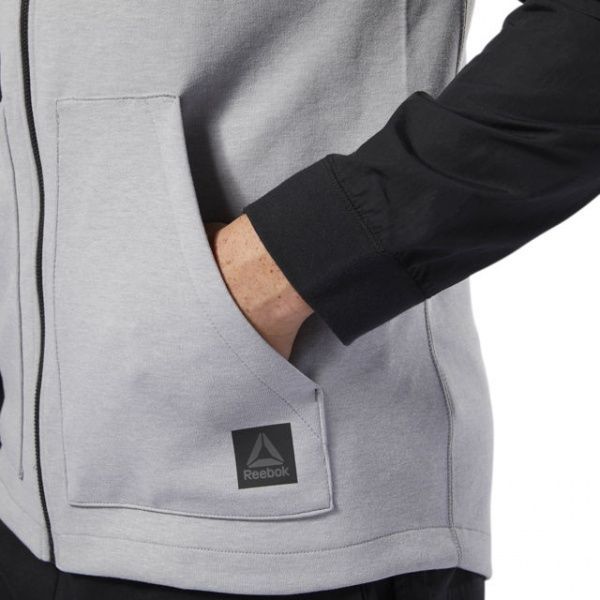 Джемпер Reebok TS Full-Zip Hoodie CY4914 р. 2XL сірий