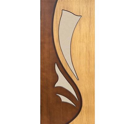 Дверь межкомнатная Лючия 60 см дуб/орех под стекло