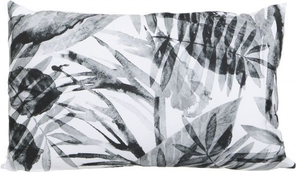 Подушка декоративная с принтом листьев 30х50 см