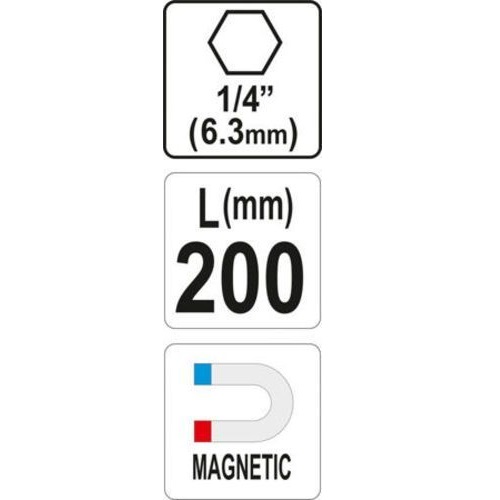 Тримач біт магнітний YATO YT-04682