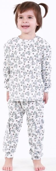 Піжама дитяча Beezy принт мишки р.110 білий 0118 