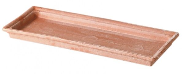 Поддон керамический DEROMA котто 41х4 прямоугольный коричневый 