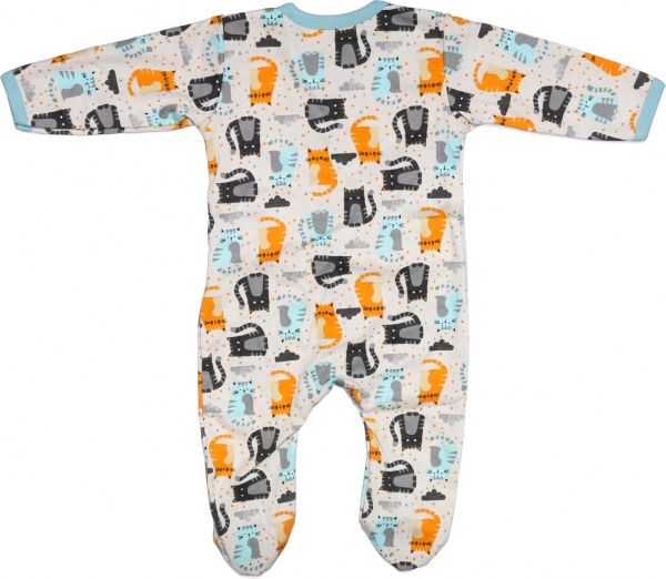 Комбинезон Bambinelli Котики р.86 бежевый с принтом 