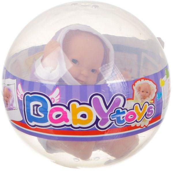 Пупс MERX Limited в шаре 12 см виниловый в халате MX0269215