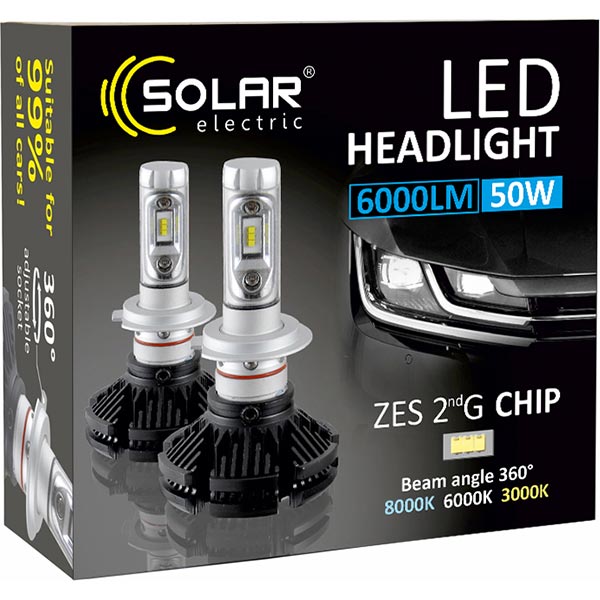 Лампа LED Philips ZES (8804) 2 шт. H4 12 В 6000 К