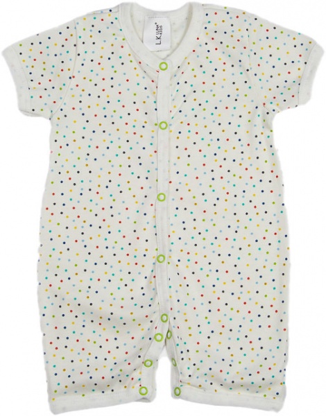 Песочник унисекс Luna Kids в горошек р.86 молочный 