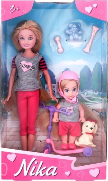 Ігровий набір Numo Toys Ніка і Кіра на самокаті