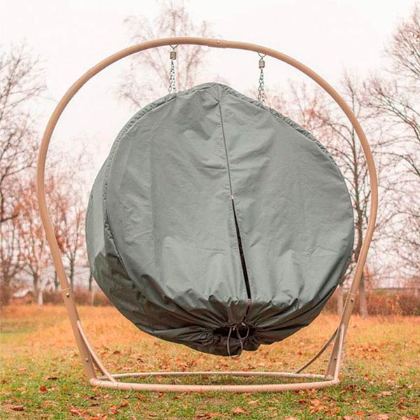 Чехол на кресло-кокон серый двухместный