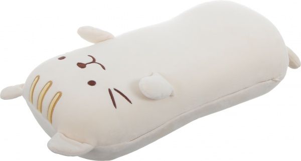 Подушка дорожня Котик 43х22 см айворі 