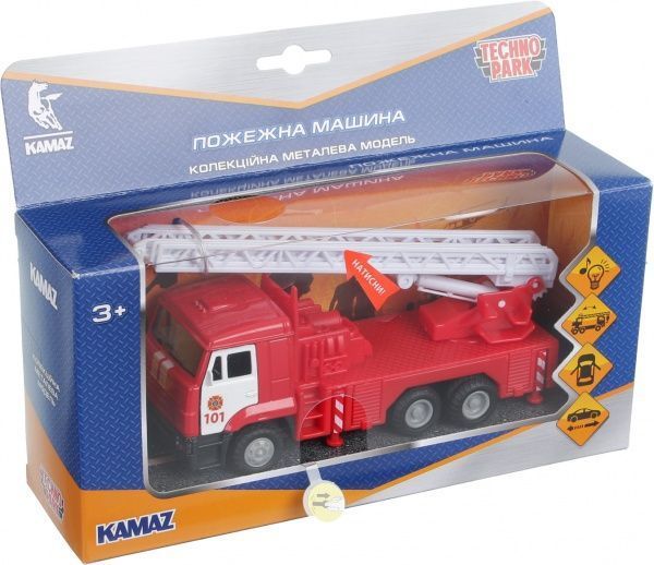 Автомодель Технопарк КАМАЗ Пожарная 1:43 CT12-457-6WB