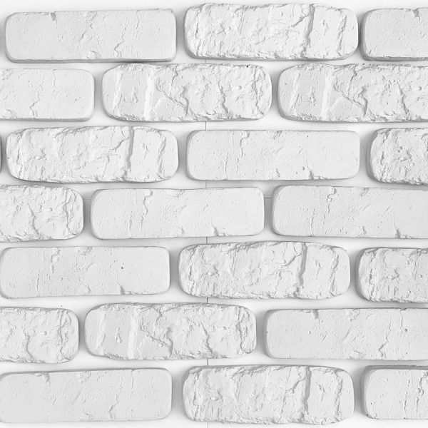 Плитка гіпсова пряма Gipsanit Boston біла 0,45 кв.м 