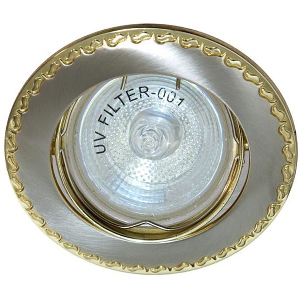 Світильник Feron 125Т G5.3 титан/золото