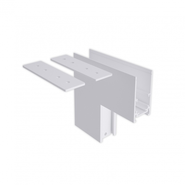 Соединитель угловой Hopfen внутренний 005 для шинопровода магнитного белый 365734 