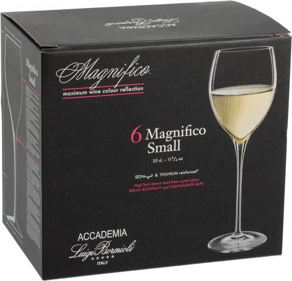 Набір бокалів для вина Magnifico 350 мл 6 шт. Luigi Bormioli
