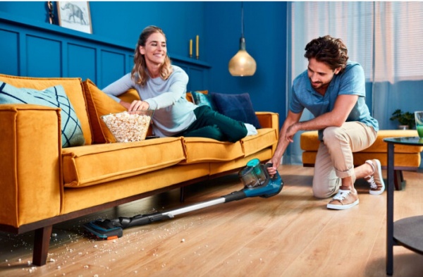 Пилосос акумуляторний Philips SpeedPro Aqua FC6718/01 black/blue 