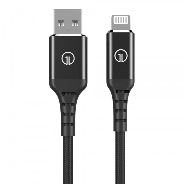 Кабель OneLounge 1Power MFi Lightning to USB 1,2 м black (13899) 