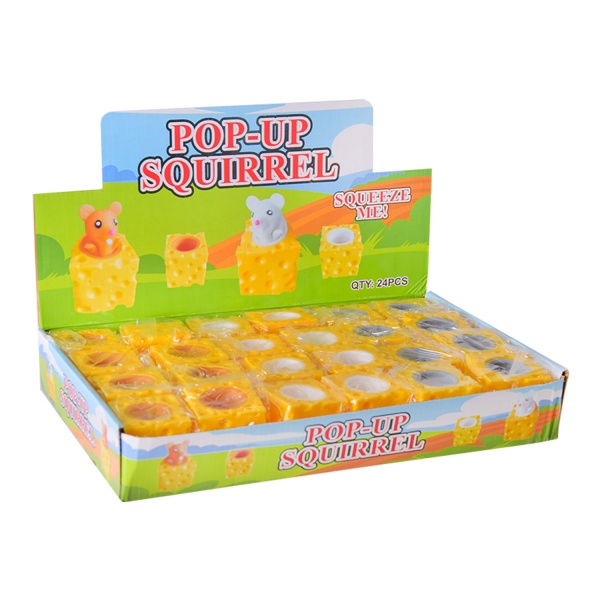 Іграшка-антистрес Мишка в сирі (3 кольори в асортименті) AN5081