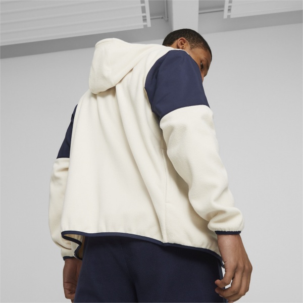 Джемпер Puma PUMA FIT HYBRID POLAR FLEECE/WOVEN JACKET 52389187 р.M синій