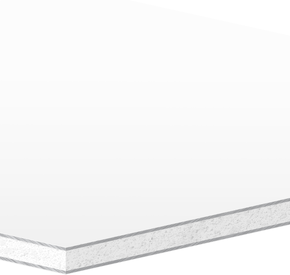 Алюмінієва композитна панель SIGNBOND 3 мм, 1500х750 мм WHITE