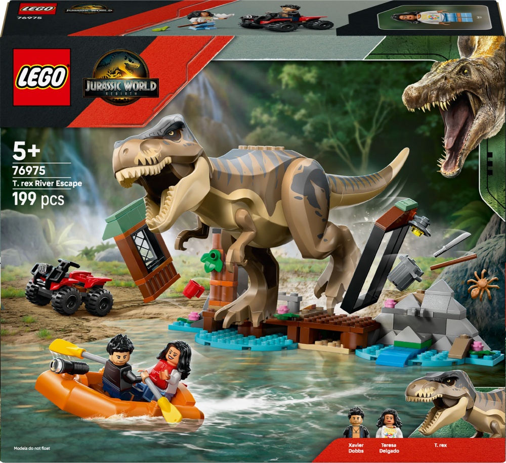 Конструктор LEGO Jurassic World Втеча річкою від тиранозавра 76975