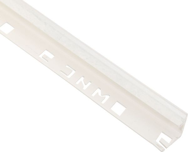 Уголок для плитки ОМиС внутренний ПВХ 9 мм 2,5м мрамор белая скала 