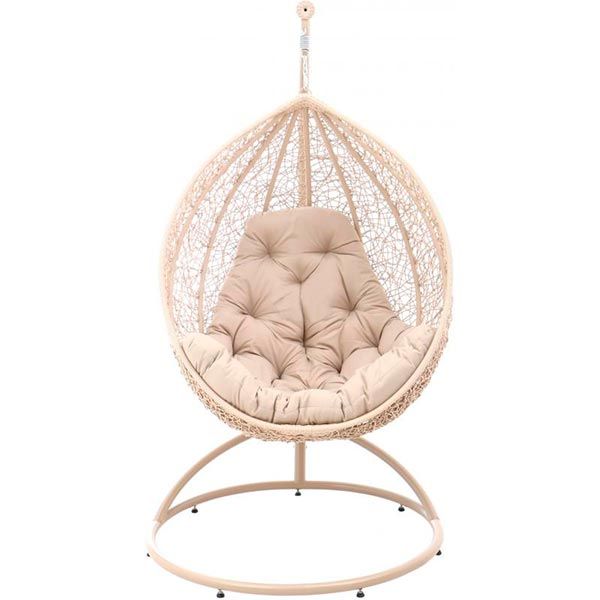 Кресло-кокон Джулия с подушкой бежевый