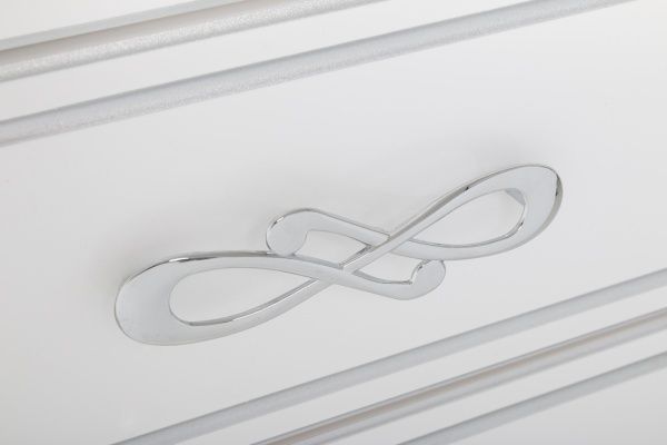 Пенал напольный Сансервіс Romance 45x39,5x180 R с серебряной патиной