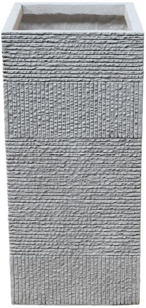 Кашпо Engard Оттава 27х27х60 см прямоугольный 44 л бежево-серый (GA69-2) 