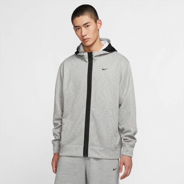 Джемпер Nike M NK SPOTLIGHT HOODIE FZ CK6414-063 р. S світло-сірий