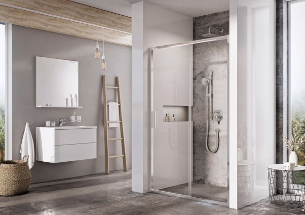 Душевые двери Ravak BLSDP2-110 полир. алюм.+Transparent 