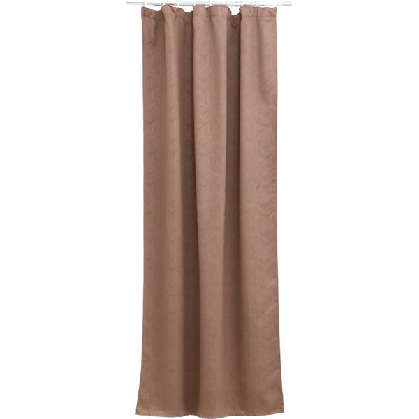 Штора-блекаут Underprice Embossed Palm коричнева 150x275 см