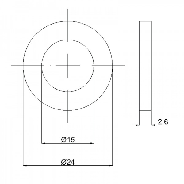 Прокладка Rubineta 3/4 с металлической сеткой 632013