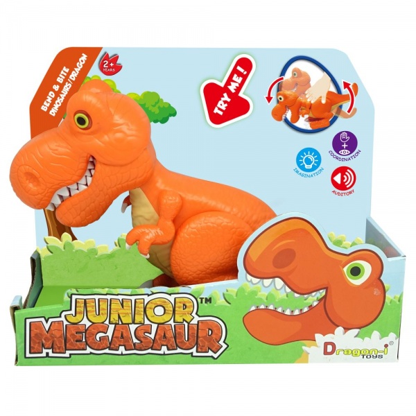 Игрушка Dragon-I Джуниор Мегазавр T-Rex рычащий и кусающий в ассортименте 80079 