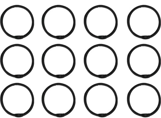 Кольца для шторок Spirella RINGO SMALL черные 12 шт.