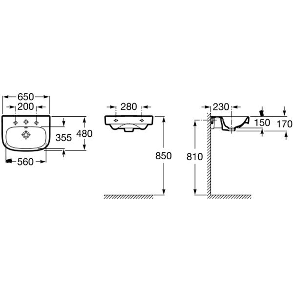 Умывальник ROCA Debba A325994000