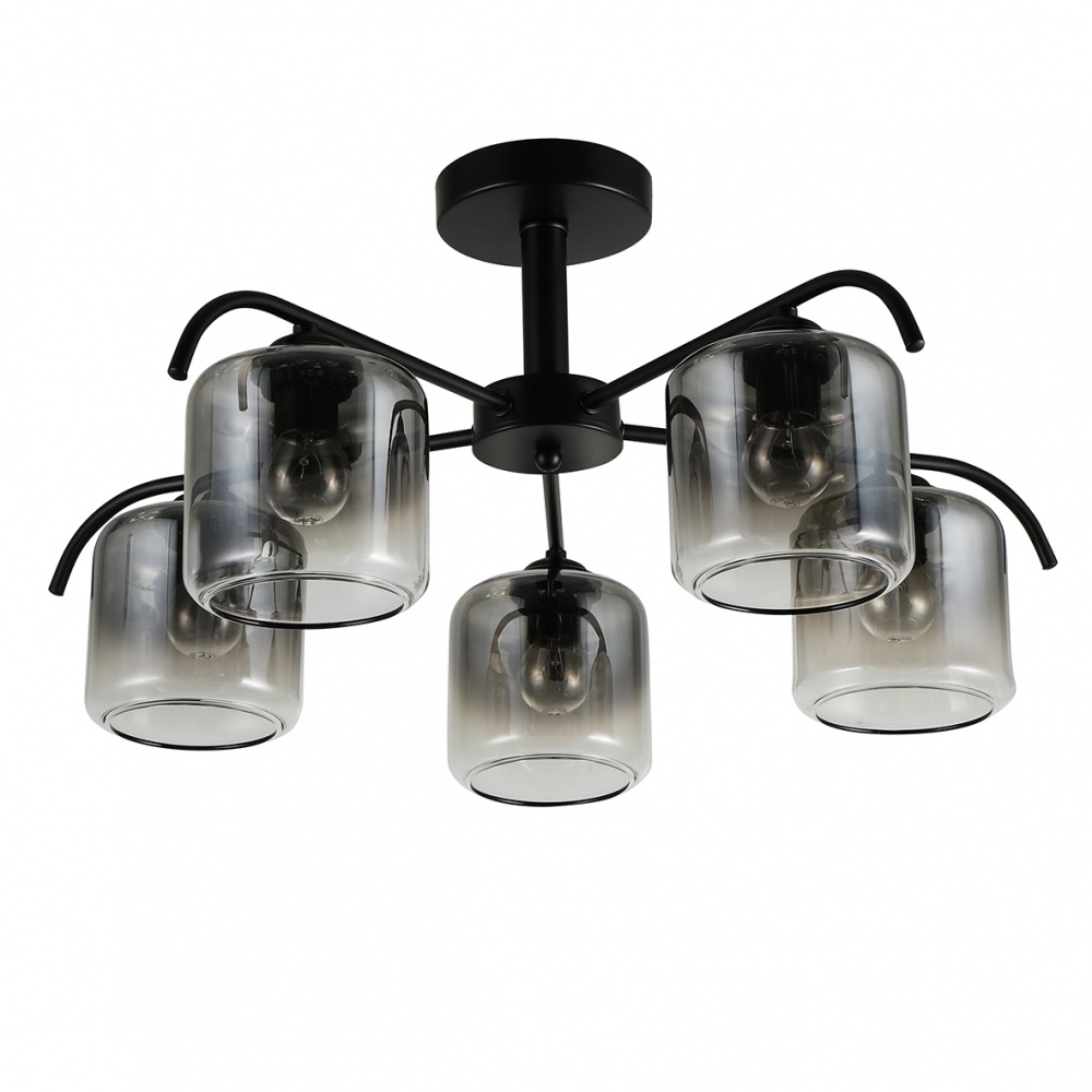 Люстра подвесная ARDERO Orlando 5xE27 античный черный BL1950-1