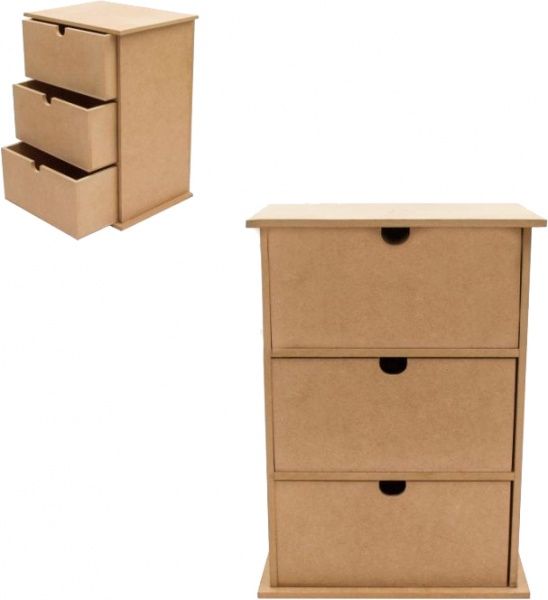 Мини-комод МДФ 22х12х30 см Роса 