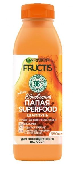 Шампунь Garnier Fructis Папайя Відновлення для пошкодженого волосся 350 мл