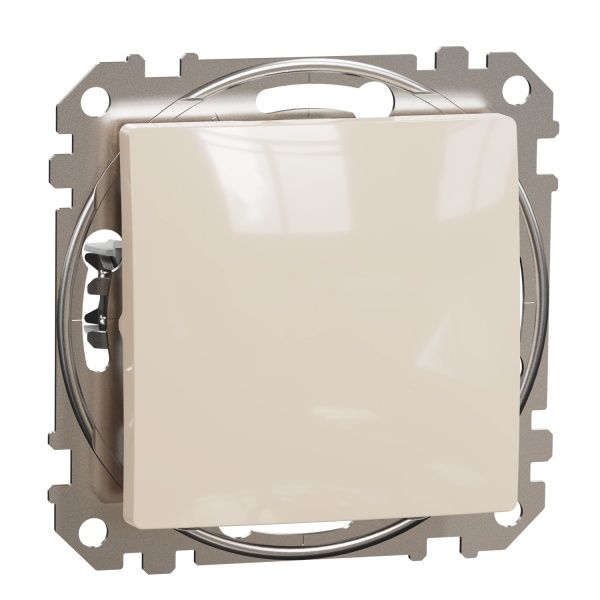 Переключатель проходной одноклавишный Schneider Electric Sedna Design без подсветки 10 А 250В бежевый SDD112106