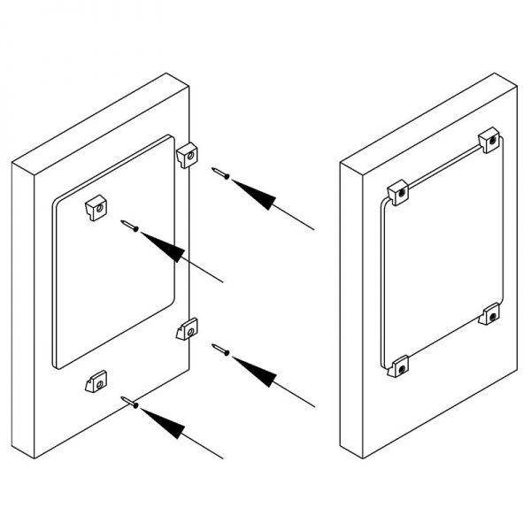 Держатель для зеркала Smart квадратный 78711 белый