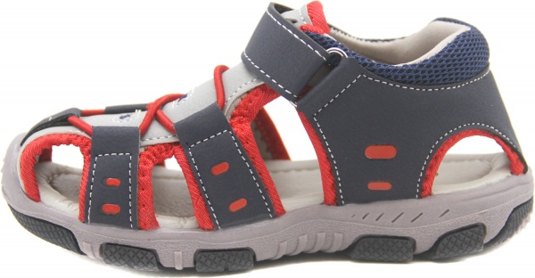 Сандалі для хлопчика р.27 сірий із червоним UTSH-SK20039/red/27 