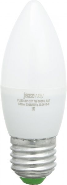 Лампа світлодіодна Jazzway Pled Super Power 7 Вт C37 матова E27 220 В 3000 К 1027825 