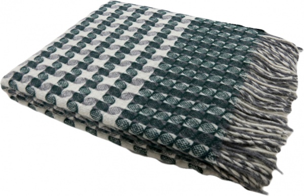 Плед Эльф Carambola 140x200 см зеленo-белый Vladi 