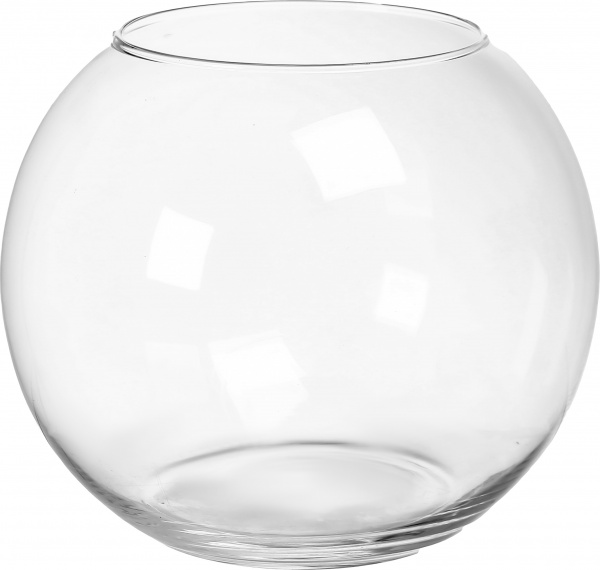 Ваза стеклянная Теамо Виктория 17,5 см прозрачная 