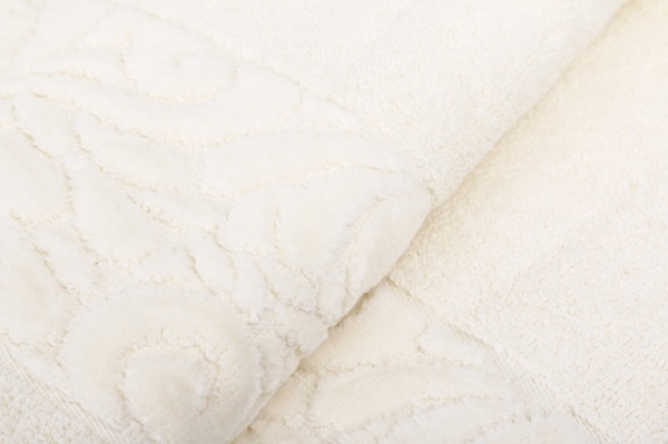 Набор полотенец Цветочная вуаль 2 шт. молочный La Nuit 