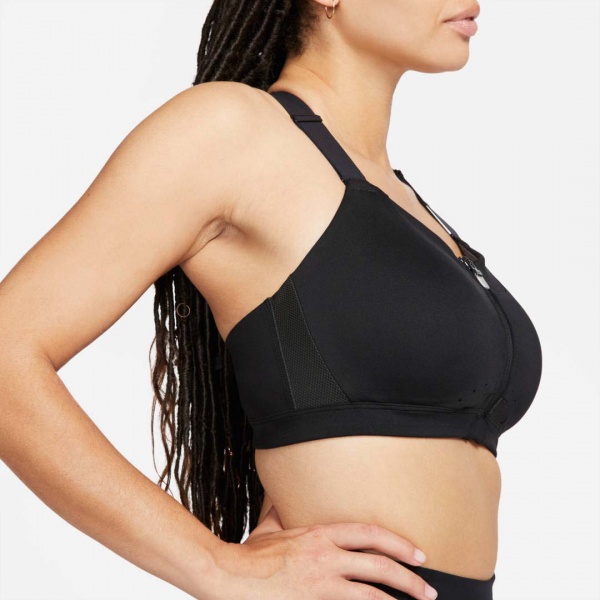 Бра Nike W NK DF ALPHA ZIP-FRONT BRA DD0436-010 р.2XC-E чорний