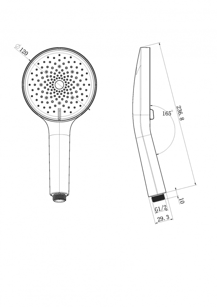 Лейка для душа Aqua Rodos Girona АР000084816