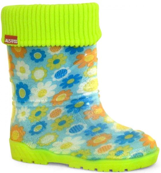 Сапоги резиновые Alisa Line Ромашки р.30 голубой 