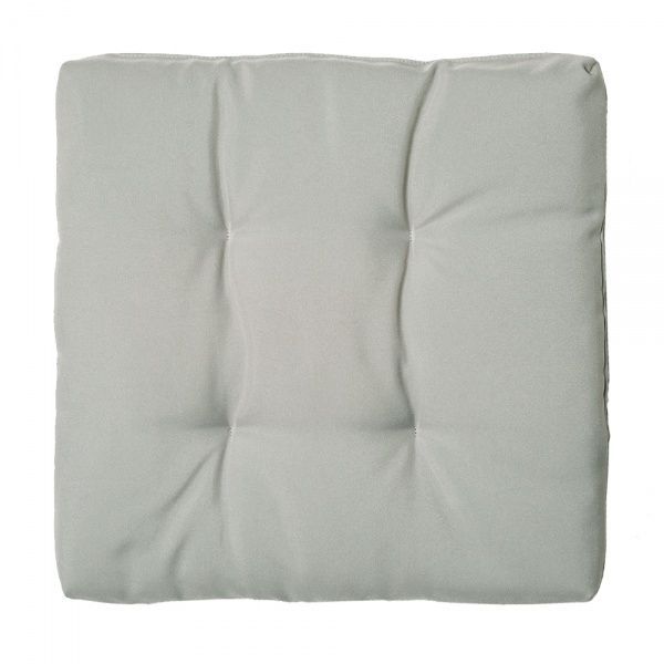 Подушка на стул Монблан стеганая 40х40х5 серая